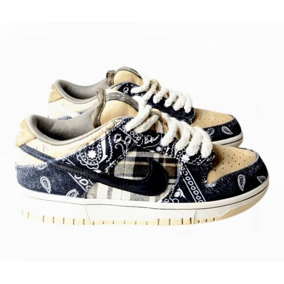 COPY NIKE SB Dunk Low "Travis Scott" Sneakers Size 6.5M/W8 - Picture 2 of 9